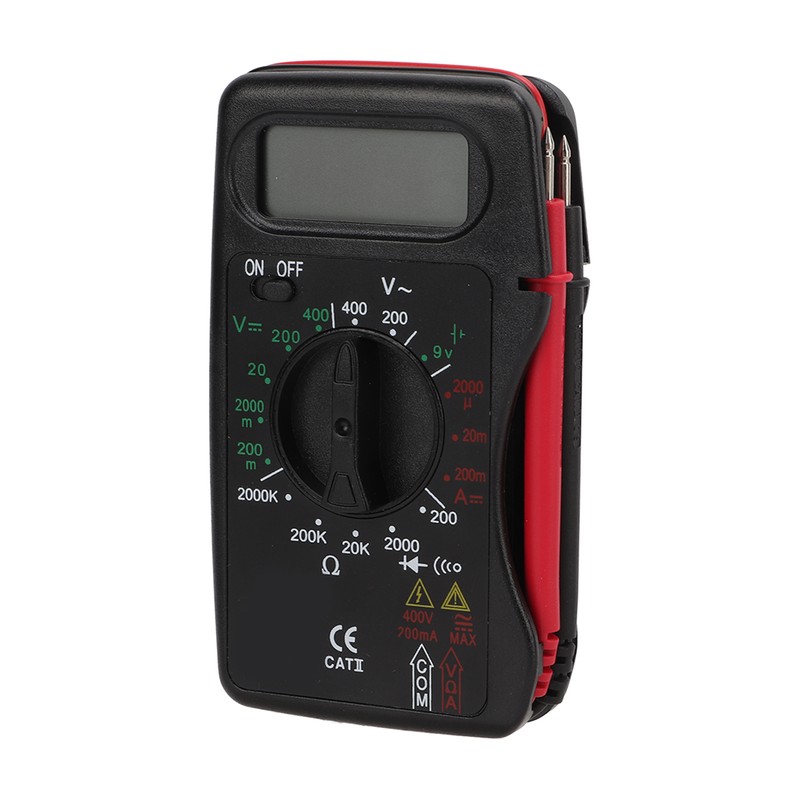 Digital Multimeter Multi Tests Rubber Protective Case Small Portable Auto