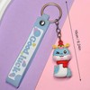 LSYJING 8 cute snake key chain, Snake Year cartoon key