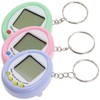 jojofuny 3pcs Electronic Pocket Pet Keychain Virtual Electronic Digital Pet