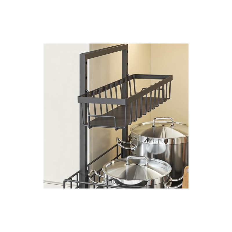 Extendable Telescopic Drawer, Kitchen Organiser for Sink and Kitchen Shelf,