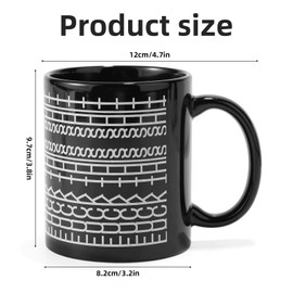 Lyreh Kaffeetasse mit Versteckter Nachricht, Wiederverwendbare Keramiktasse Geheimer Nachricht Lustige Kaffeetasse Schimpfwort Geeignet für Familienmitglieder Freunde Kollegen Geschenk