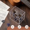 Tioncy Double Layer Acrylic Guitar Pick Display Box Case 3.94