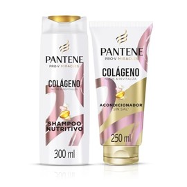 Pantene Pack Shampoo 300 ml  Acondicionador 250 ml Colágeno                                                                                           