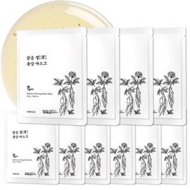 Mascarillas Faciales De Ginseng Radiance - Mascarillas Hidratantes Para Una Barrera Cutánea Sana Y Fortalecedora - Veganas, Libres De Crueldad Animal 