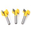 APlus 3-Piece 8 mm T-Track Router with T-Nut Router Bits