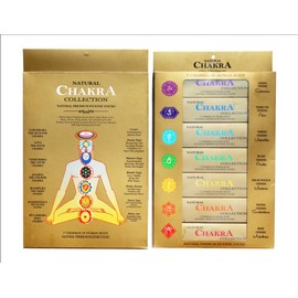 Ayurvedic 7 Chakra Incense Sticks Collection Set | Natural and Premium Incense Sticks for Human Body | 7 packs of 15 sticks each