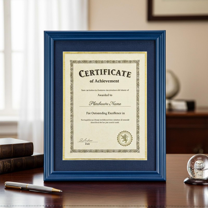 Ripeng 8.5 x 11 Wood Diploma Frame, Solid Wood Diploma
