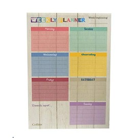Collins A4 Unique Layout Weekly Planner Pad (Pack of 60 Sheets)