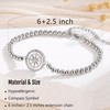 Esrial Retirement Gift for Woman Compass Bracelet Gifts for Women