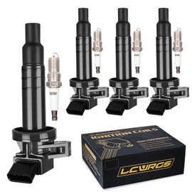 Set of 4 Ignition Coil Pack and Spark Plugs Fits for Toyota Corolla Matrix Pontiac Vibe 2000 2001 2002 2003 2004 2005 2006 2007 2008 1.8 L4 Replaces# UF247 7090