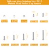 565 Pieces M2.5 Screws Nuts Washers Set, Sutemribor M2.5 x