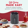DASH Tasti-Crisp™ Electric Air Fryer Oven, 2.6 Qt., Grey –