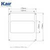 Kair Wall Plate 150mm x 70mm for Rectangular Ducting