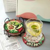 8 Pcs Christmas Diamond Art Coasters Kits with Holder, Diamond
