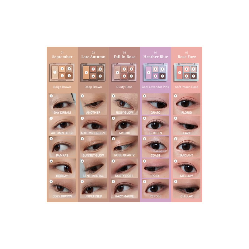 hince [hince]*new* All-Round Eye Palette (5 colors)