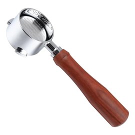 51mm Bottomless Portafilter 3 Ears for DeLonghi Espresso Machine EC680 and EC685 Stainless Steel Naked Portafilter Along with Stainless Steel Double Shot Filter Basket