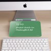 TSJ OFFICE Small Desktop Whiteboard - Glass Dry Erase Board