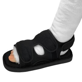 RUIXIA Post-op Plaster Cast Shoes Surgical Walking Boot Cast Adjustable Surgery Recovery Boot Fracture with Foot Cast Cover Universal for Left and Right Foot