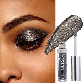 AQUAPURITY - PHOERA Magnificent Metals Waterproof Liquid Glitter & Glow Eyeshadow Palette Shimmer Long Lasting Cosmetic Metallic Eye Shadow Pigment Makeup (108 MIDNIGHT)