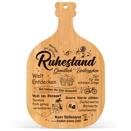 Greatabox Retirement Gift, Retirement Gift for Women Men, Gift for Retirement Colleague, Pensioner, Women, Men - Engraved Bamboo Chopping Board, Decorative Item Retirement