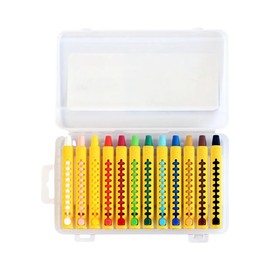 MUNGYO RailPas 12-Color Premium Oil Pastel Set - Ergonomic Triangular Grip for Kids