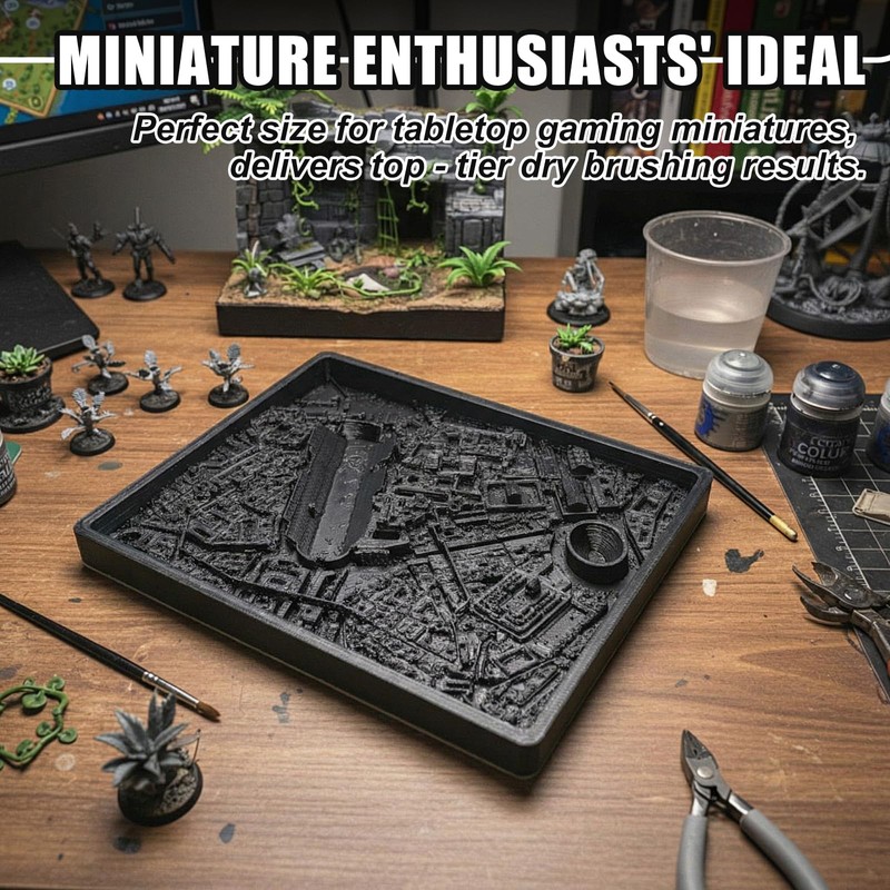Dry Brush Palette for Miniature Painting,Urban Textures