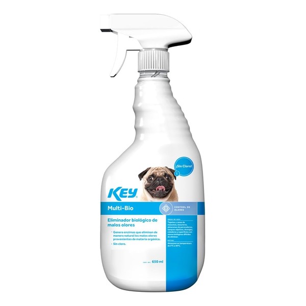 KEY Multi-Bio Eliminador Biológico De Malos Olores Para Mascotas 650ml