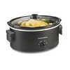 Hamilton Beach 7 Quart Slow Cooker with Space-Saving Folding Handles,