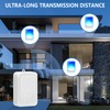 Loud Flash Doorbell with 7 Colors of Bright Light and