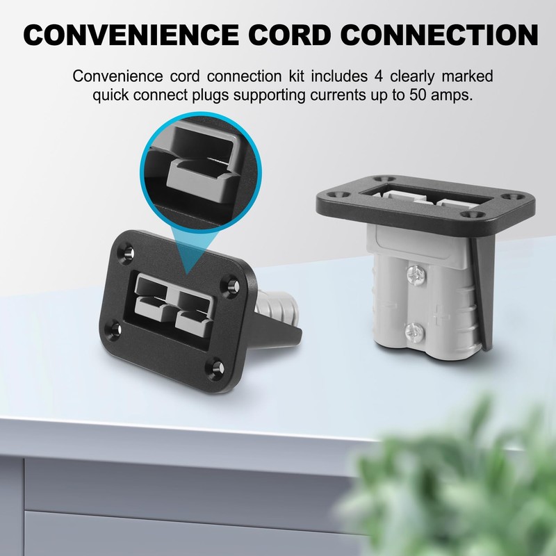 Moqqeu Suitable for Anderson Plug Connector Terminal 50A Cable Car