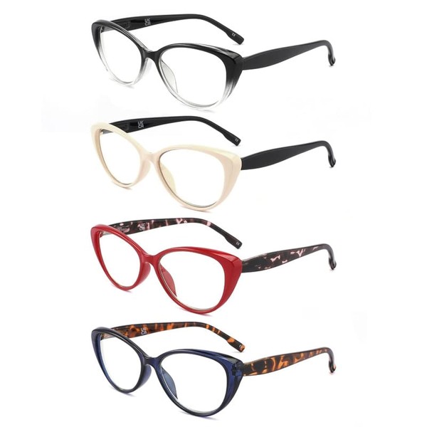 25DU Reading Glasses for Women Blue Light Blocking Ladies Fashion