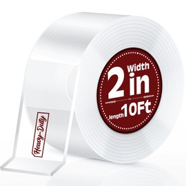 2In x 10Ft Heavy Duty Double Sided Tape, Removable Nano Tape, Transparent Multipurpose Mounting Tape for Home and Office
