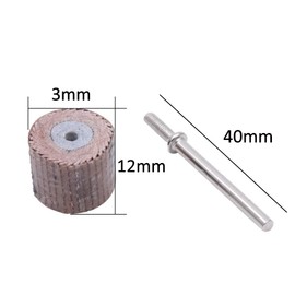 10Pcs 13MM Sanding Sandpaper Flap Wheel Disc Brush Bit Grinding Polishing Tool Sander Drill Sanding Flap Wheel Coarse for Dremel Rotary Set Grit #120 with 3mm Mandrel Shank