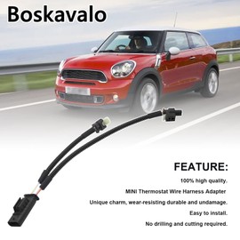 Boskavalo 12518611289 Coolant Thermostat Adapter Lead For Mini R56 R60 R61 Cooper Paceman Countryman