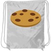 inktastic Chocolate Chip Cookie Drawstring Bag White 1a92b