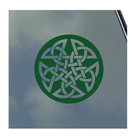 Pentagram Celtic Circle Symbol Vinyl Sticker Decal Knot Pagan Pentacle
