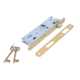 Aqbau® Door Lock Room Door Lock 72 / 35 mm DIN Right Room Door Locks with Key Room Door Mortice Lock Room Door Lock Bunbart Key Lock