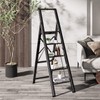 GameGem 5 Steps Lightweight Aluminum Ladder Folding Step Stool Stepladders