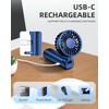 FrSara Portable Handheld Fan Rechargeable, Small Mini Folding Desk Fan
