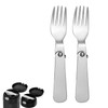 2pcs Replacement Fork for Thermos, Stainless Steel Foldable Folding Portable