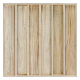 BXI Wood Sound Diffuser - 24 X 24 X 2.8 Inches Thick Acoustic Diffusion Panels Add Listening Room Musical Liveliness, Quadratic Residue Diffusor for Wall and Ceiling Acoustical Treatment (1D)