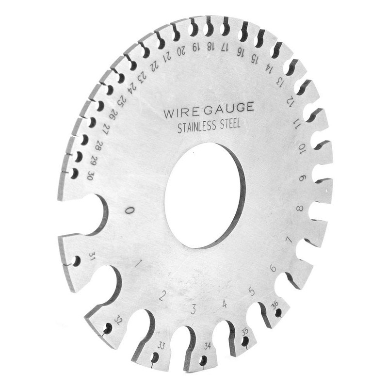 Stainless Steel Wire Gauge, Round AWG SWG Wire Gauge, Thickness