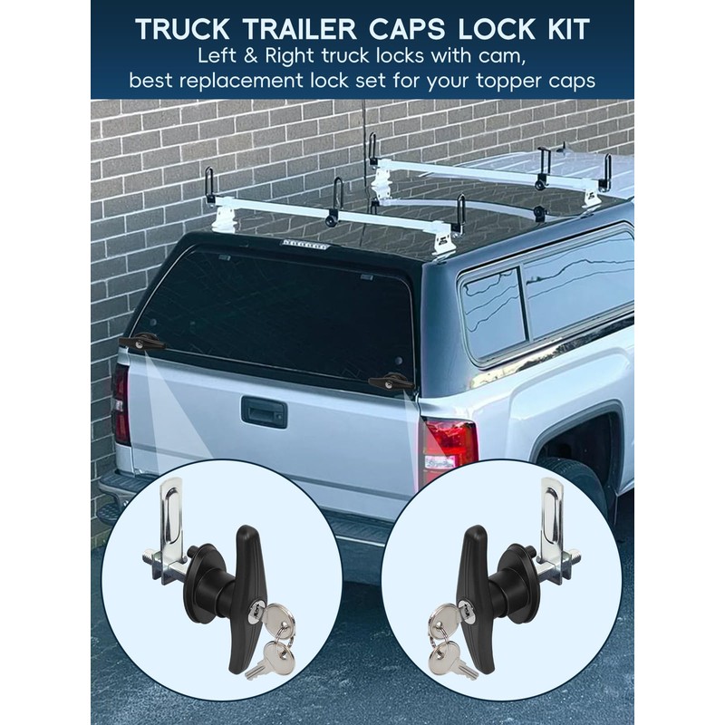 Quality Life Truck Cap Camper Shell T-Handle Lock Latch Replacement