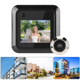 2.4in Digital Door Viewer,Electronic Peephole Doorbell with 0.3MP 95° Wide Angle Camera,Security Digital Door Eye Viewer