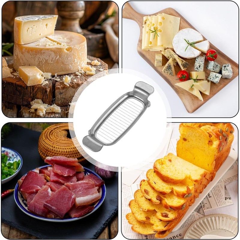 Silver Butter Cutter Slicer, Butter Cutter Slicer, Stainless Steel Food