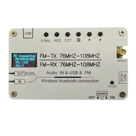 Daiilg Multi Functional FM Transmitter Bluetooth USB FM Transmitter FM Radio 76MHZ-108MHz Receiving and Transmitting AUX Audio