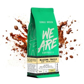 Coffee Ground, 1kg Bag Blazing Trails Blend Espresso Ground Coffee, 100% Arabica, Dark Roast Fresh Coffee, Single Origin (We Are Coffee Co)