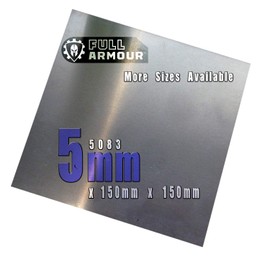 5mm Aluminium plate sheet - Grade 5083 (150mm x 150mm)