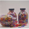 Colourful Hair Bands, 1000 Pieces, Multi-Colour Elastic Rubber Bands, Small