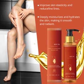 Body Firming Oil With Natural Oils – Tightening Skin Treatment For Arms, Legs, Stomach & Full Body | Improves Elasticity, Reduces Fine Lines, Fast-Absorbing Nourishes Dry Skin – 3.38 Fl Oz (Pack Of 2)